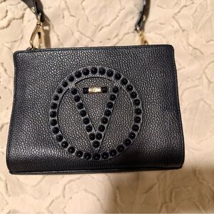 VALENTINO Marci Black Studded Leather Handbag